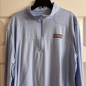 Vineyard Vines Light Blue Quarter-Zip Pullover